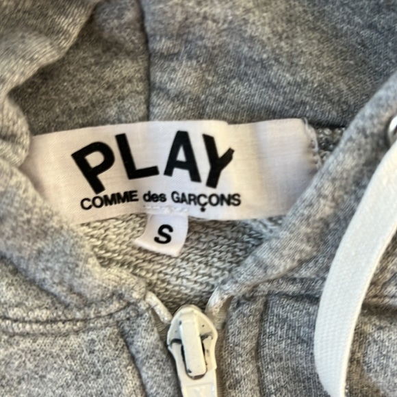 Comme Des Garsons Play Zip-up Hoodie, Size Small - Picture 5 of 5